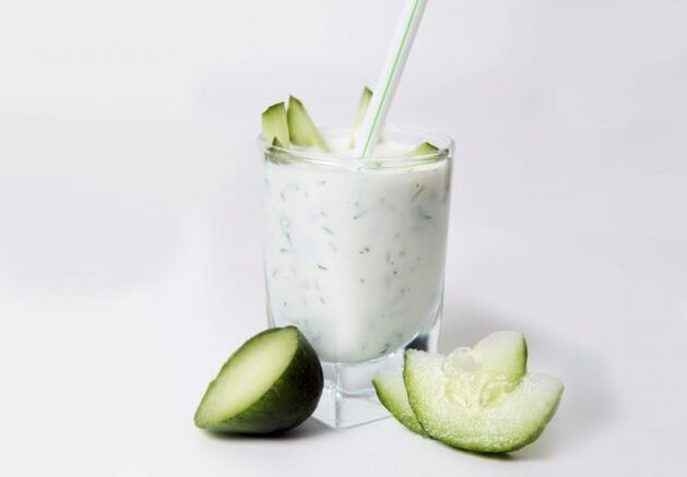 Cucumber-kefir diet