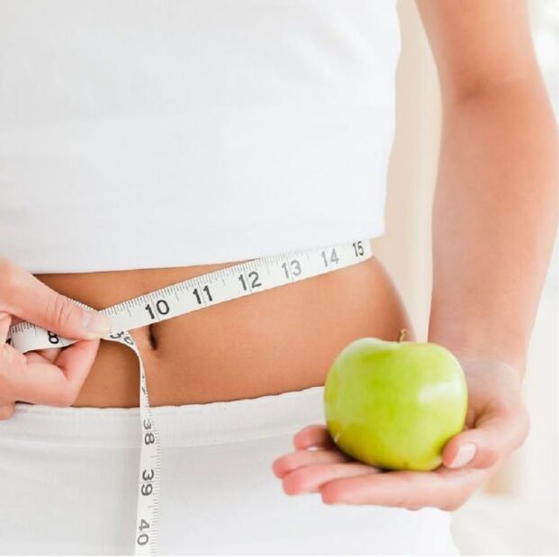 reduction of the waist during weight loss in a week